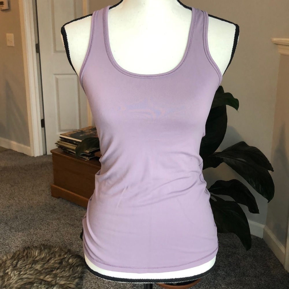 90 degree purple fitted workout tank